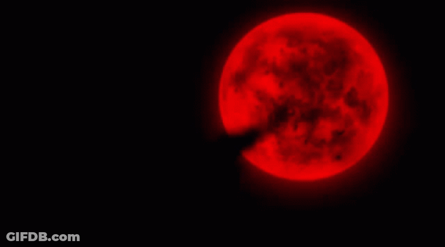 Red Blood Moon Dawn GIF