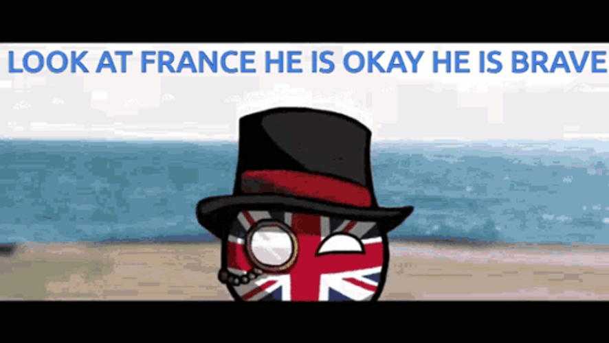 Red Blue And White Countryballs GIF