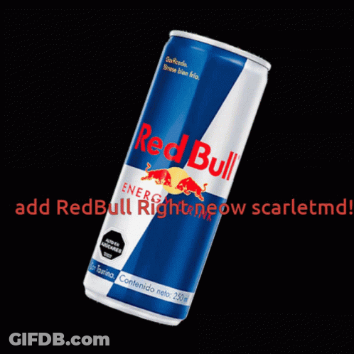 Red Bull Energy Drink Can GIF