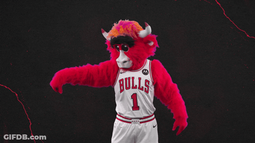 Red Bull Mascot Benny Doing Arm Wave GIF