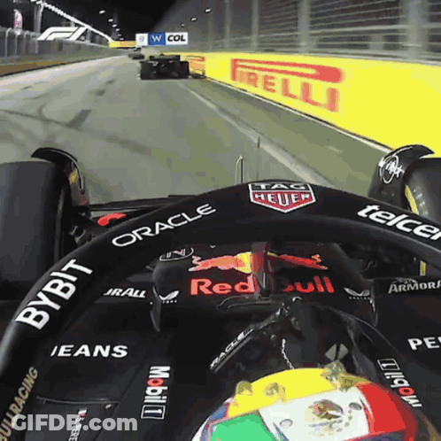 Red Bull Race Car Driving GIF
