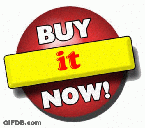Red Button Saying Buy It Now GIF