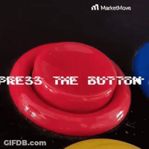 Red Button Saying Press The Button In White Letters GIF
