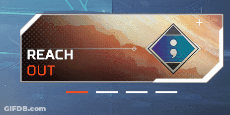 Red Button Saying Reach Out GIF