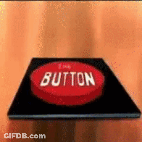 Red Button With Word Button On Black Surface GIF