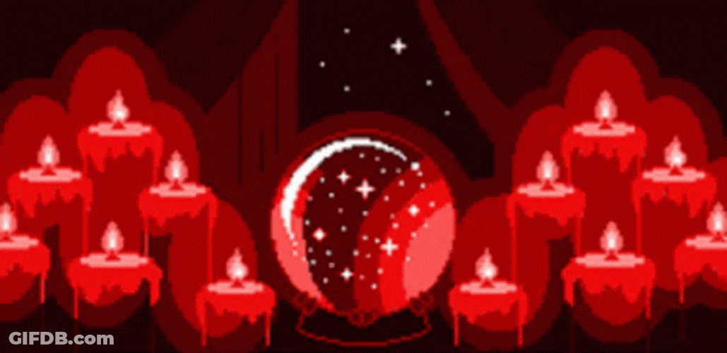 Red Candles Aesthetic GIF