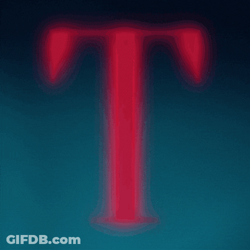Red Capital Letter T Pumping GIF