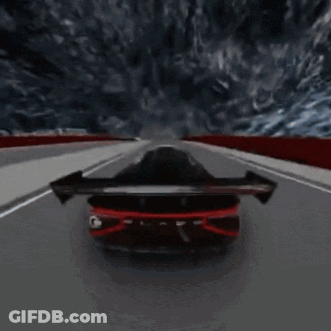 Red Car Driving I Believe GIF