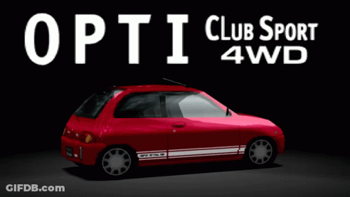 Red Car Opti Club Sport 4Wd GIF