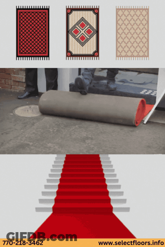 Red Carpet Being Rolled Out GIF