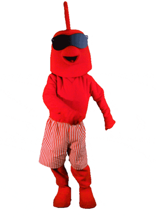 Red Chicken Cosplay Floss Dance GIF