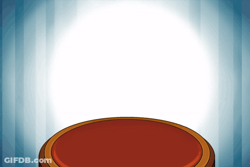 Red Circle On Blue And White Background GIF
