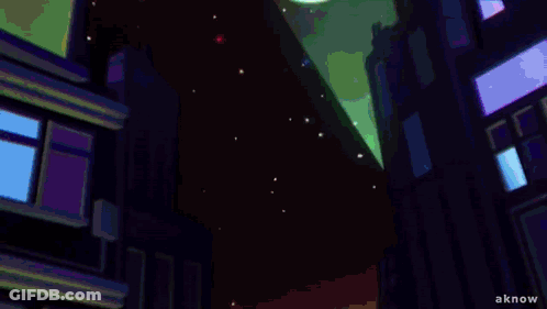 Red Circle On Blue Background GIF