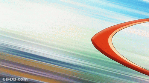 Red Circle On Colorful Background GIF
