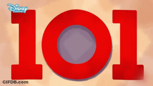 Red Circle With 101 GIF