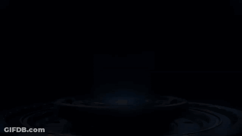 Red Circle With Black And White Cartoon Cat GIF