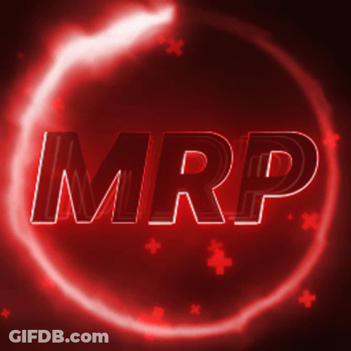 Red Circle With Mrp Inside GIF