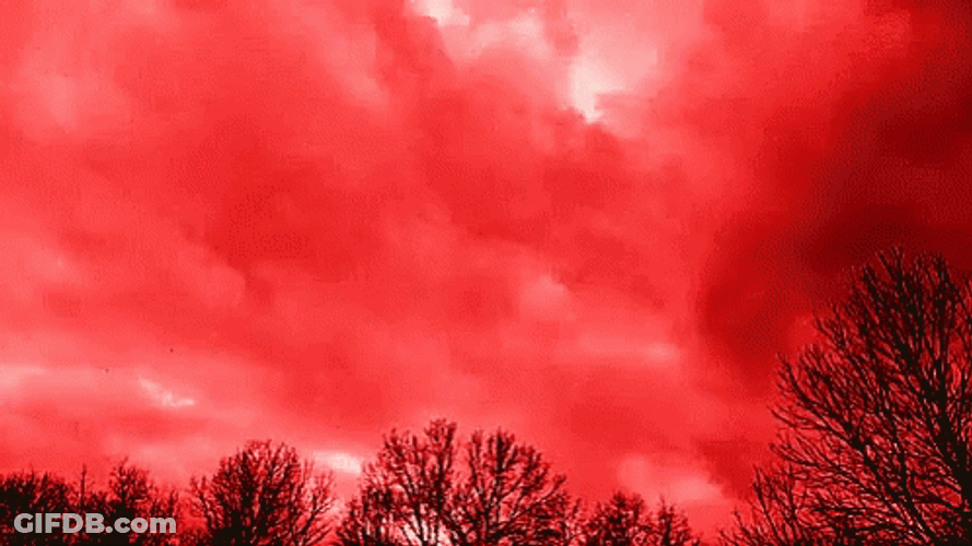 Red Clouds Aesthetic GIF