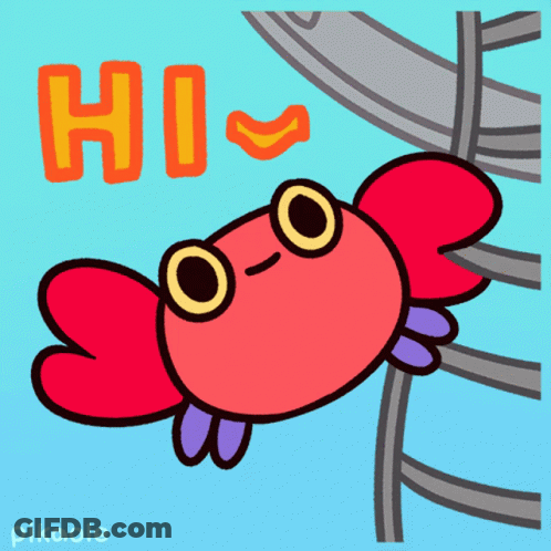 Red Crab Swimming In Ocean GIF