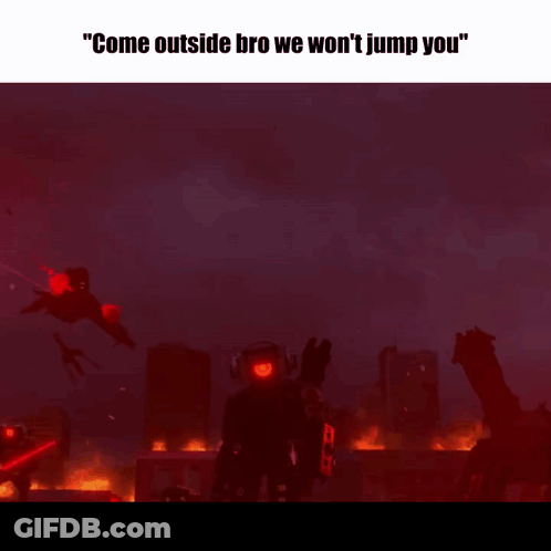 Red Cross Come Outside Bro We Won't Jump You GIF