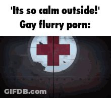Red Cross Its So Calm Outside GIF