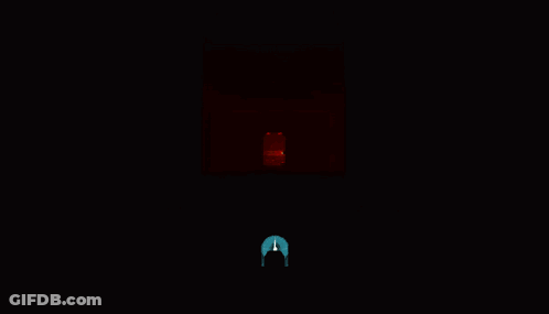 Red Cross With Skull In Front Of Door GIF