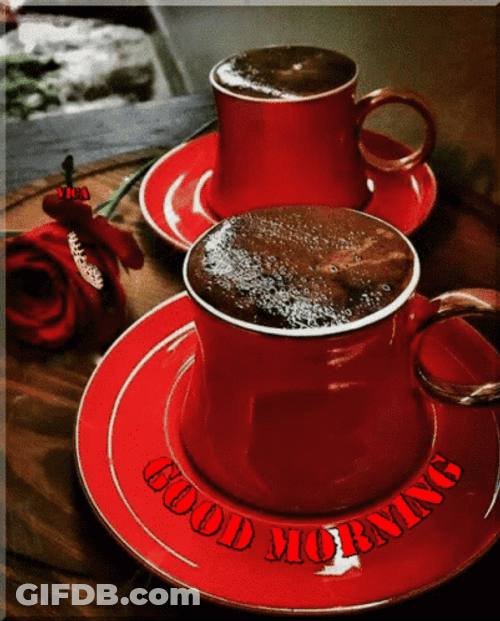 Red Cup Good Morning Coffee GIF