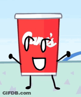 Red Cup Saying Cola's GIF
