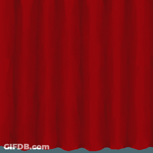 Red Curtain Opening Animation GIF