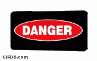 Red Danger Sign GIF