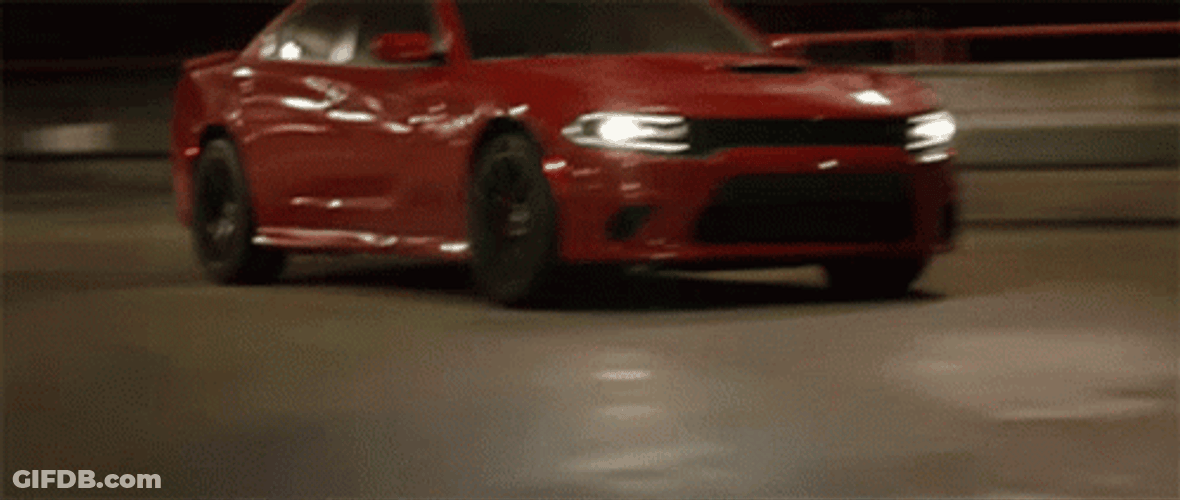 Red Dawn Dodge Challenger Hellcat GIF
