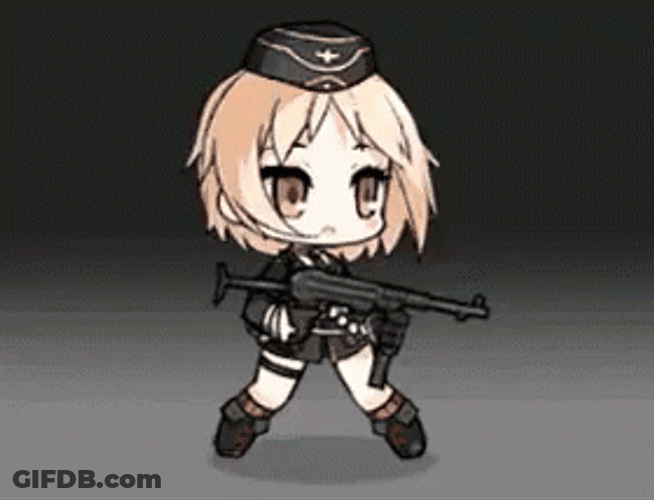 Red Dawn Girls' Frontline GIF
