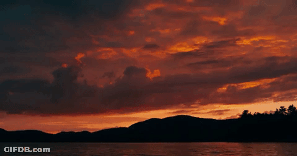 Red Dawn Morning Sky GIF