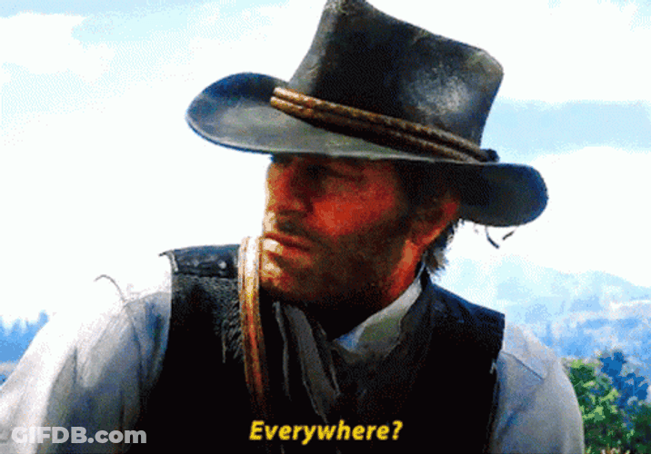 Red Dead Redemption  2 Arthur Morgan Everywhere GIF