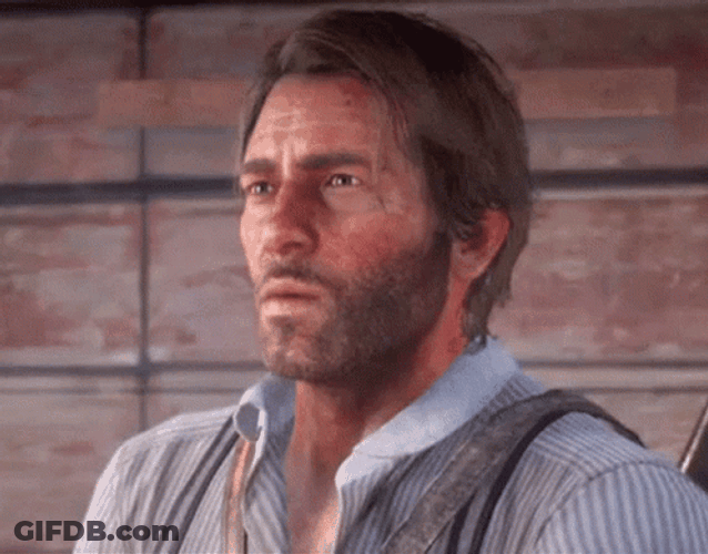 Red Dead Redemption 2 Arthur Morgan Looking GIF