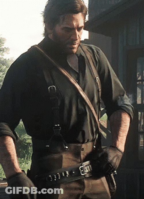 Red Dead Redemption 2 Arthur Morgan Scratching Nape GIF