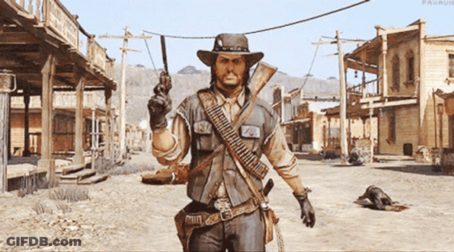 Red Dead Redemption 2 Arthur Walking With Gun GIF