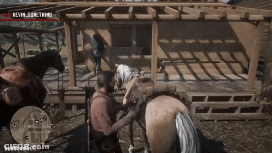 Red Dead Redemption 2 Boah Kicking Arthur Morgan GIF