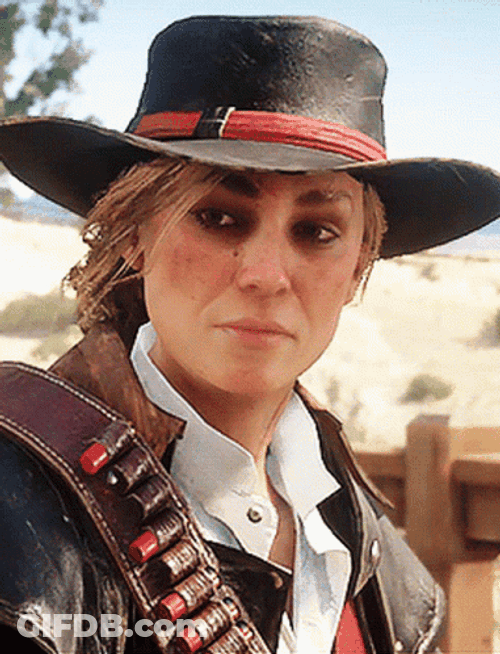 Red Dead Redemption 2 Sadie Adler Nodding GIF