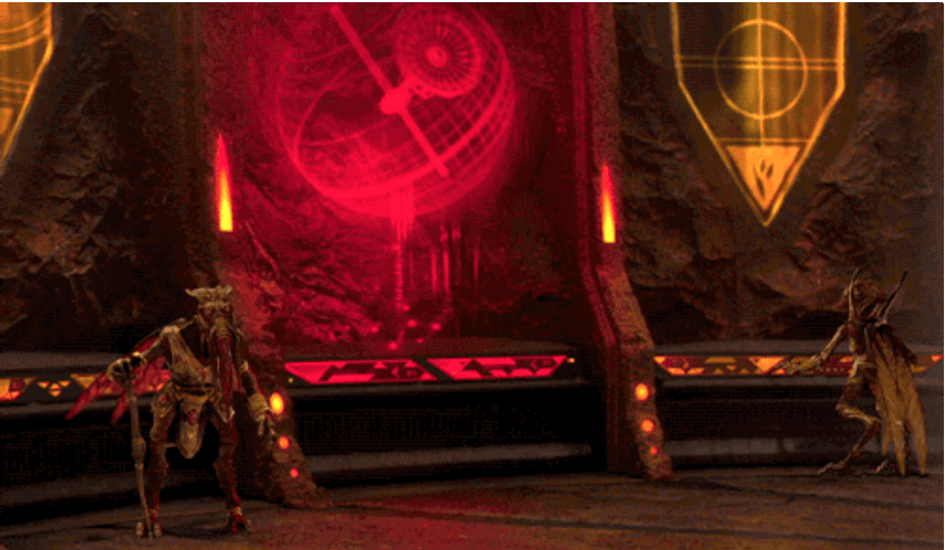 Red Death Star Hologram GIF
