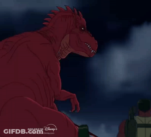 Red Dinosaur Cartoon On Disney Plus GIF