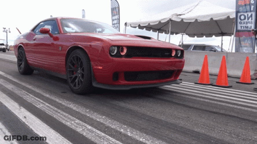 Red Dodge Demon GIF