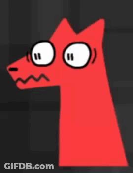 Red Dog With Glasses GIF