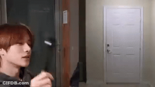 Red Door With Word No GIF
