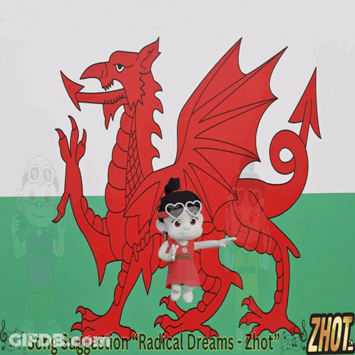 Red Dragon And Girl Song Suggestion Radical Dreams Zhot GIF