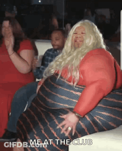 Red Dress Woman On Couch Me At Club GIF