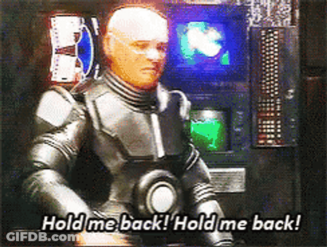 Red Dwarf Of Kryten Hold Me Back GIF
