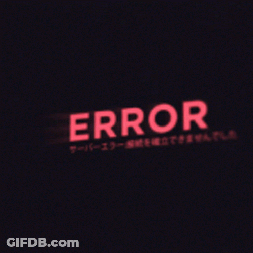Red Error Sign With Red Triangle GIF