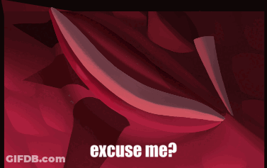 Red Eye Saying Excuse Me GIF