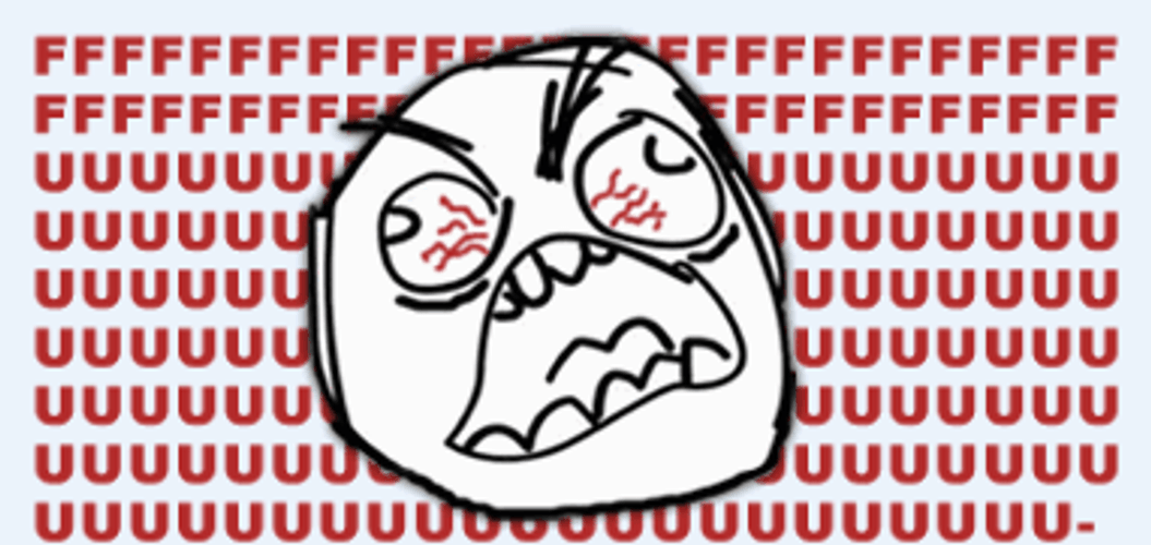 Red Eyeball Angry Troll Face Meme GIF